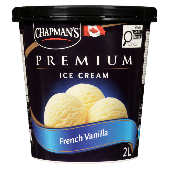 Crème glacée à la vanille française haut de gamme Chapman's - 2 l