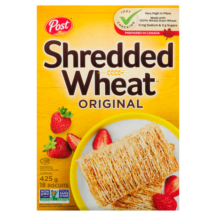 Biscuits de blé Shredded Wheat de Post, emb. de 18 - 425 g