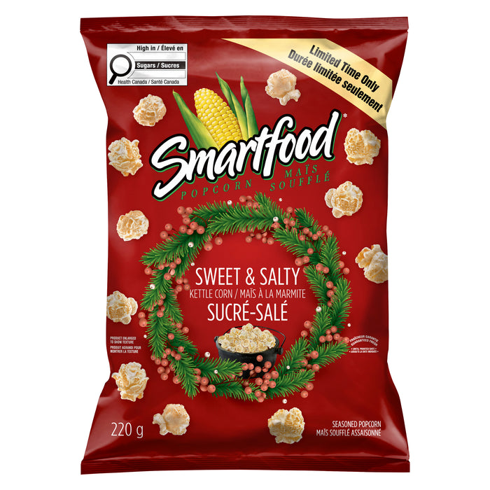Smartfood Maïs Soufflé Assaisonné Maïs à la Marmite Sucré-Salé, 220 g