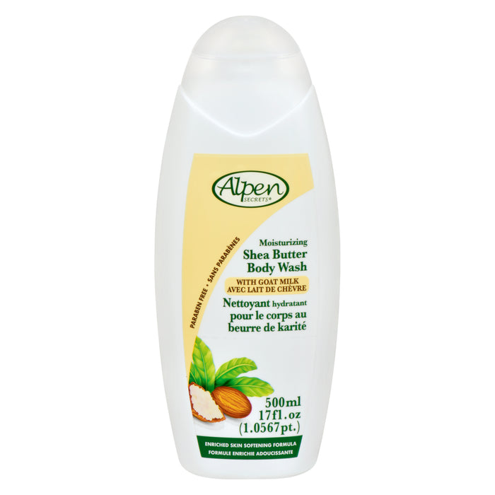 Gel de douche hydratant Alpen Secrets au beurre de karité, 500 ml