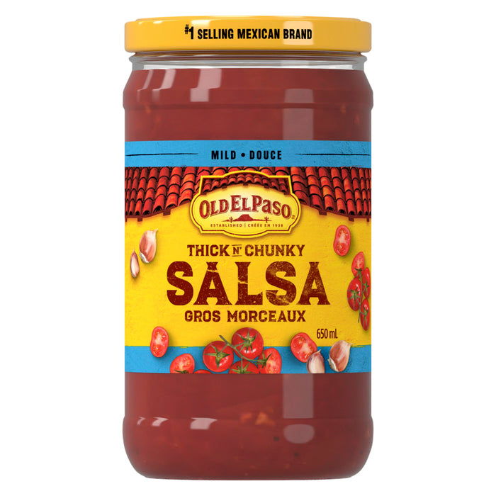 Old El Paso Thick n' Chunky Mild Salsa, 650-ml