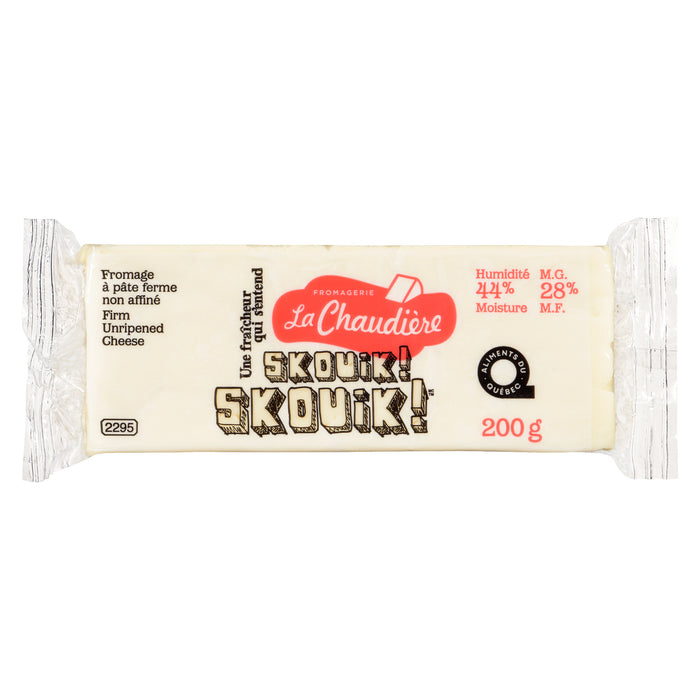 Fromagerie La Chaudière Skouik! Skouik! fromage à pâte ferme non affiné 28% m.g., 200 g