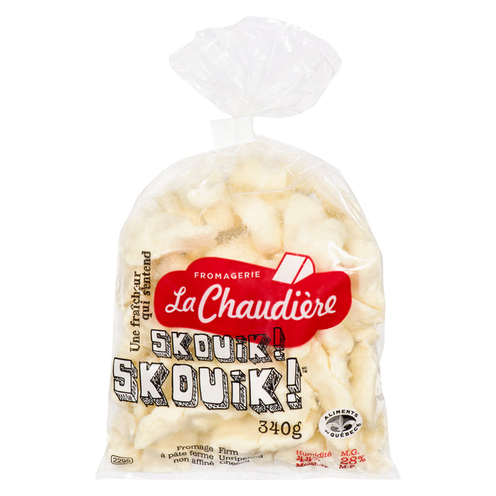 Fromagerie La Chaudière Skouik! Skouik! fromage à pâte ferme non affiné 28% m.g., 340 g