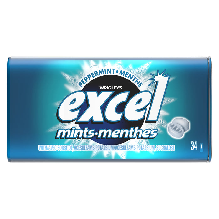 Menthes Excel à la menthe poivrée - 34 g