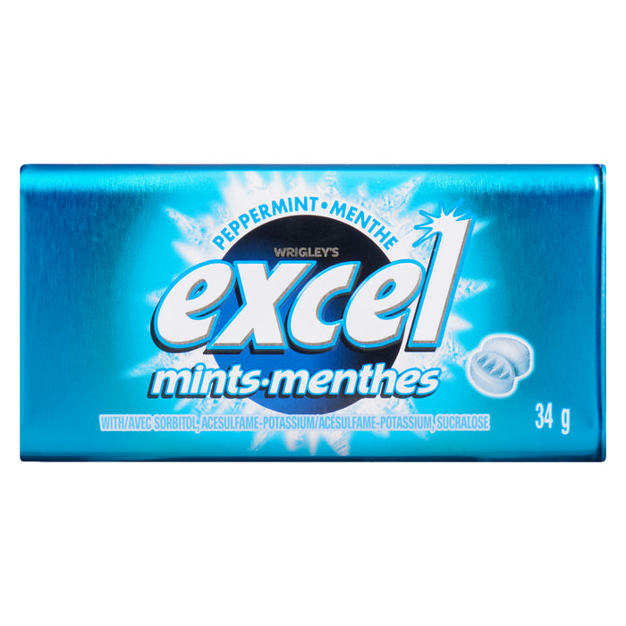 Menthes Excel à la menthe poivrée - 34 g
