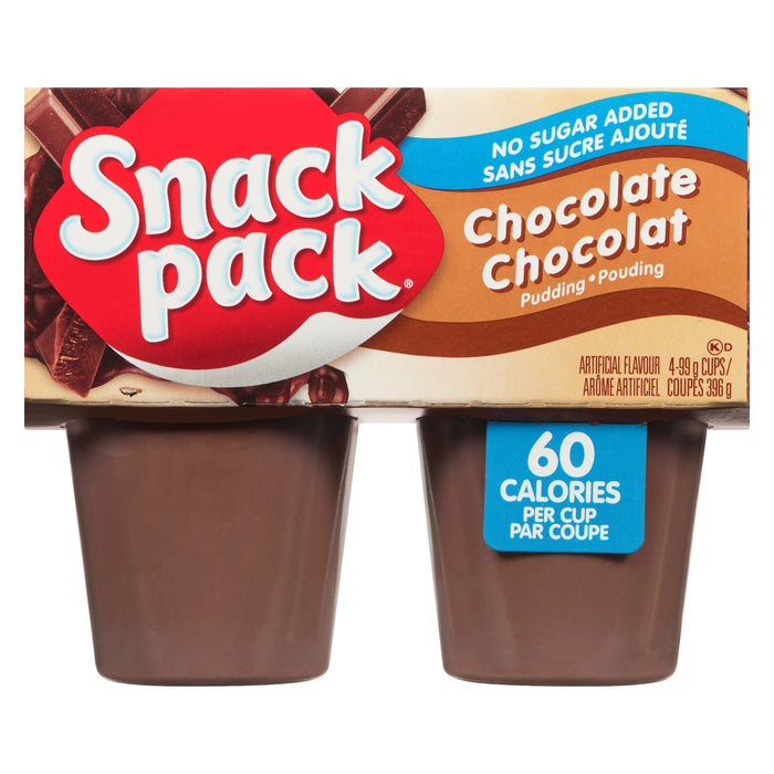 Snack Pack Pudding Chocolate Cups, 4-Pack, 99 g