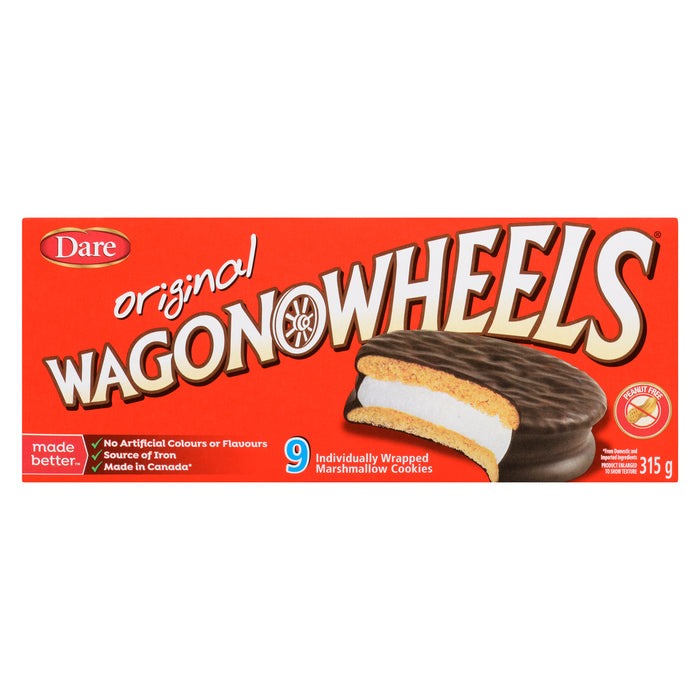 Wagon Wheels Individually Wrapped Original Marshmallow Cookies, 9-Pack, 315-g