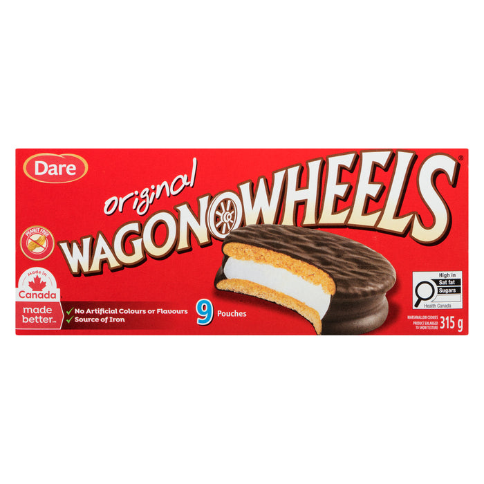 Wagon Wheels Individually Wrapped Original Marshmallow Cookies, 9-Pack, 315-g