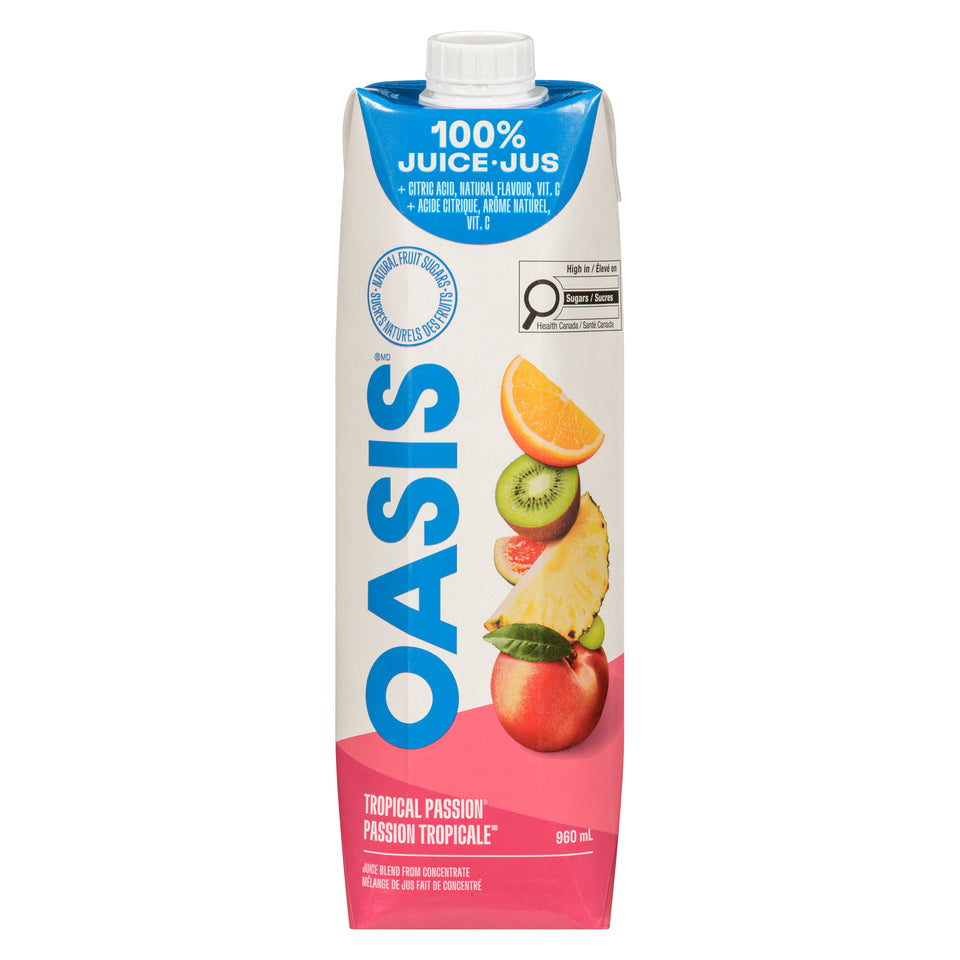 Oasis Tropical Passion Fruit Juice, 960 ml – Giant Tiger