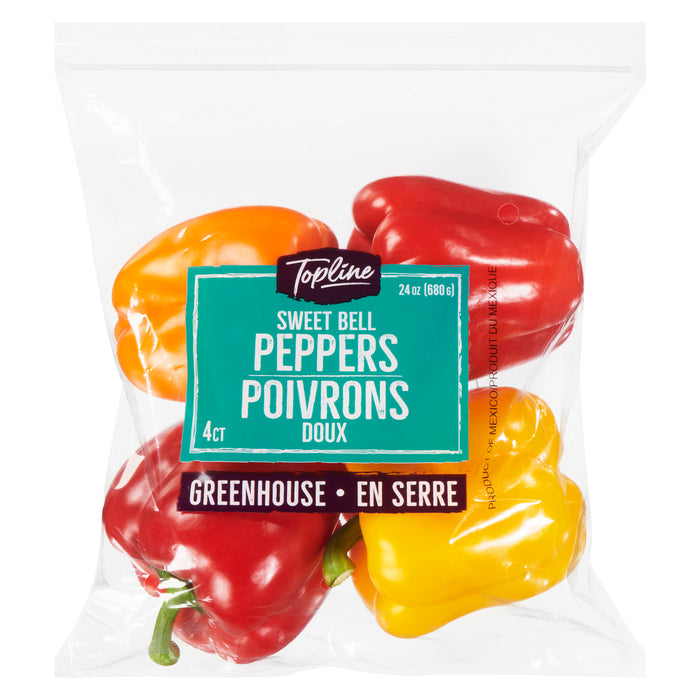 Rainbow Peppers, 4-Pack