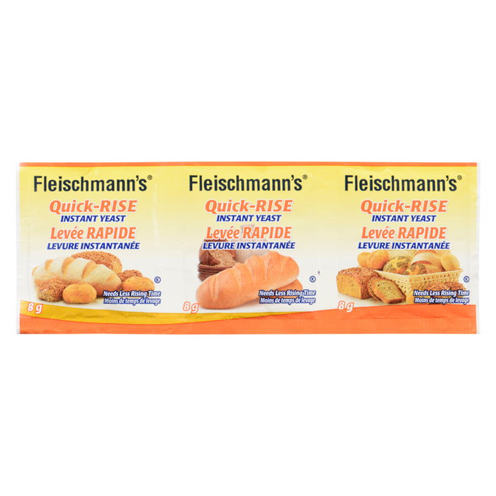 Fleischmann's Instant Yeast Quick-Rise, 3-Pack, 24 g