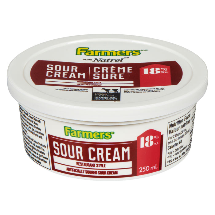 Farmers crème sure style restaurant 18% M.G., 250 ml