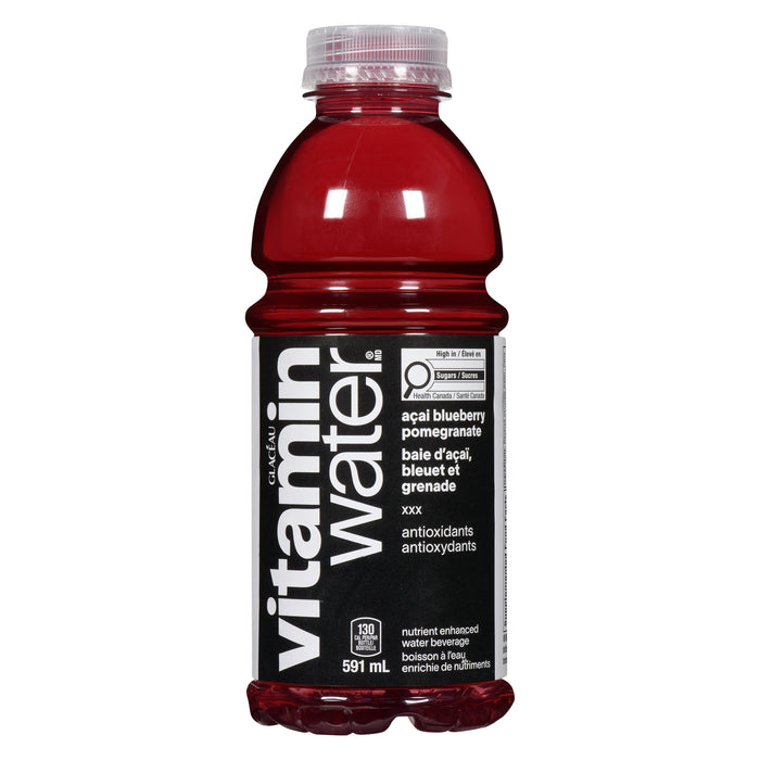 Glacéau Vitaminwater Nutrient Enhanced Water Beverage XXX Açai Blueberry Pomegranate, 591 ml