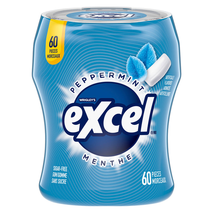 Wrigley's Excel Peppermint Chewing Gum, 60-Pack