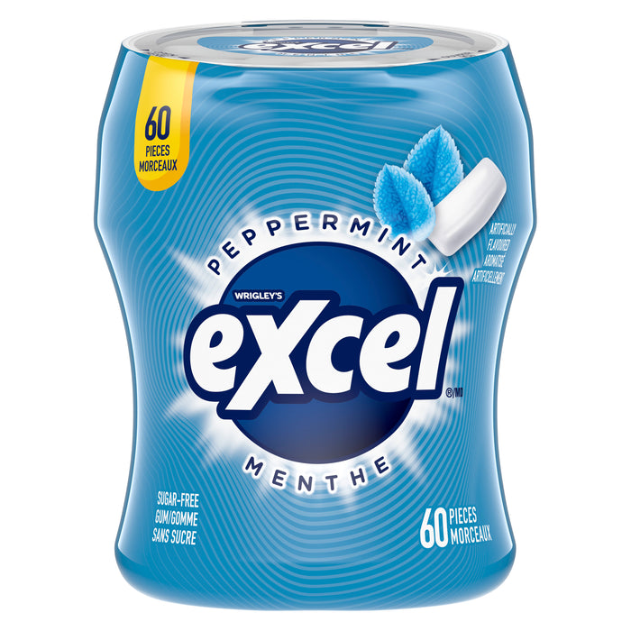 Wrigley's Excel Peppermint Chewing Gum, 60-Pack