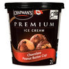 Crème glacée chocolat et coupe de beurre d’arachide Chapman's Premium, 2 L