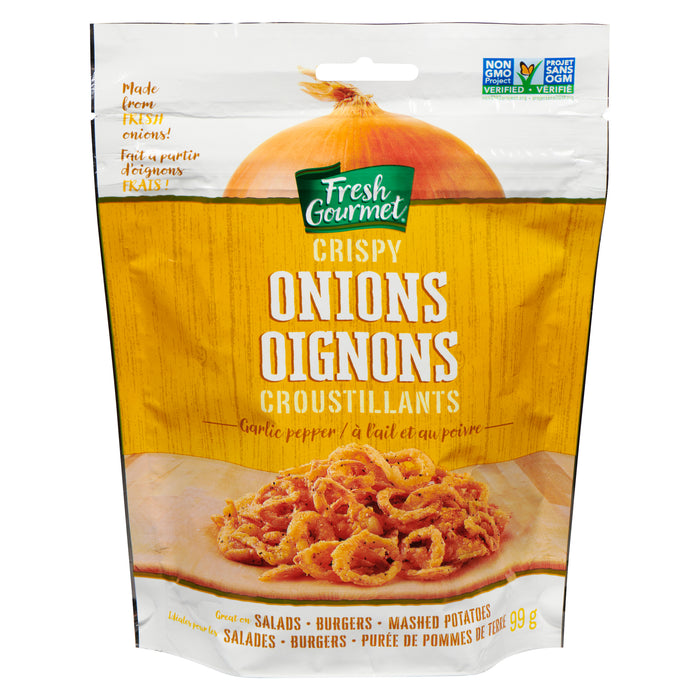 Fresh Gourmet Oignons Croustillant à l'Ail et au Poivre, 99 g
