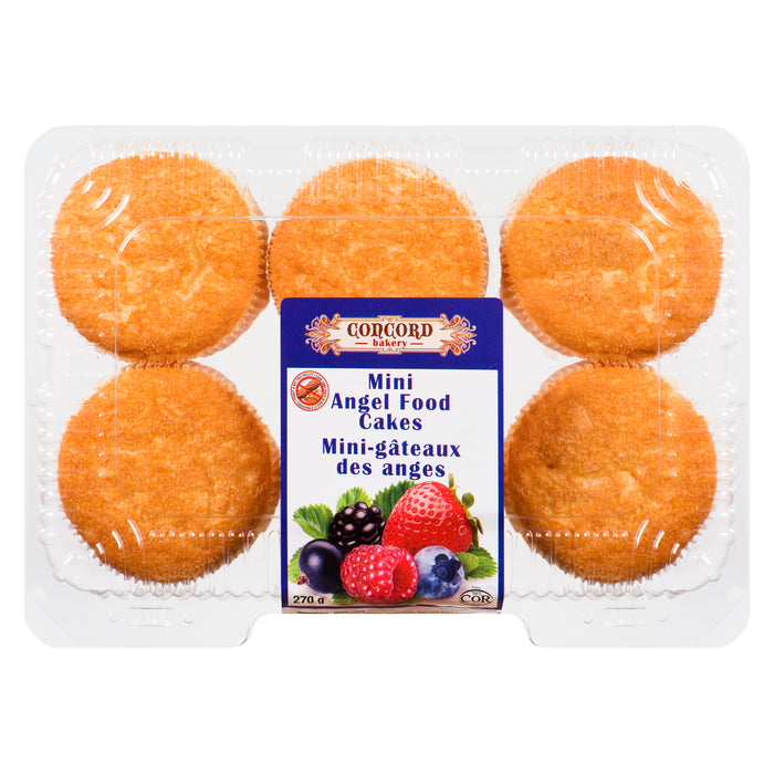 Concord Bakery Mini Angel Food Cakes, 270 g