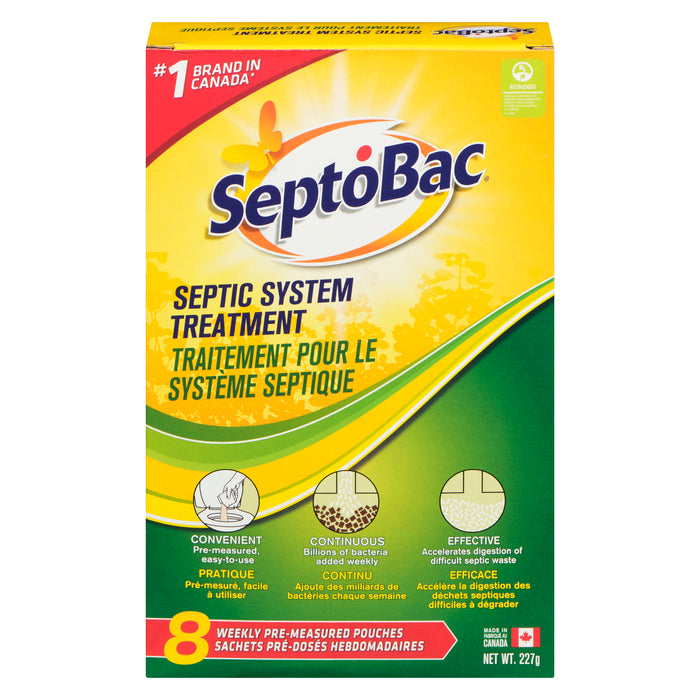 Traitement pour fosses septiques SeptoBac, 227 g