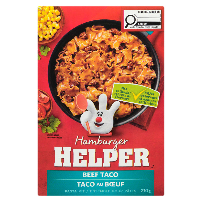 Repas de taco au boeuf Stroganoff Hamburger Helper - 210 g