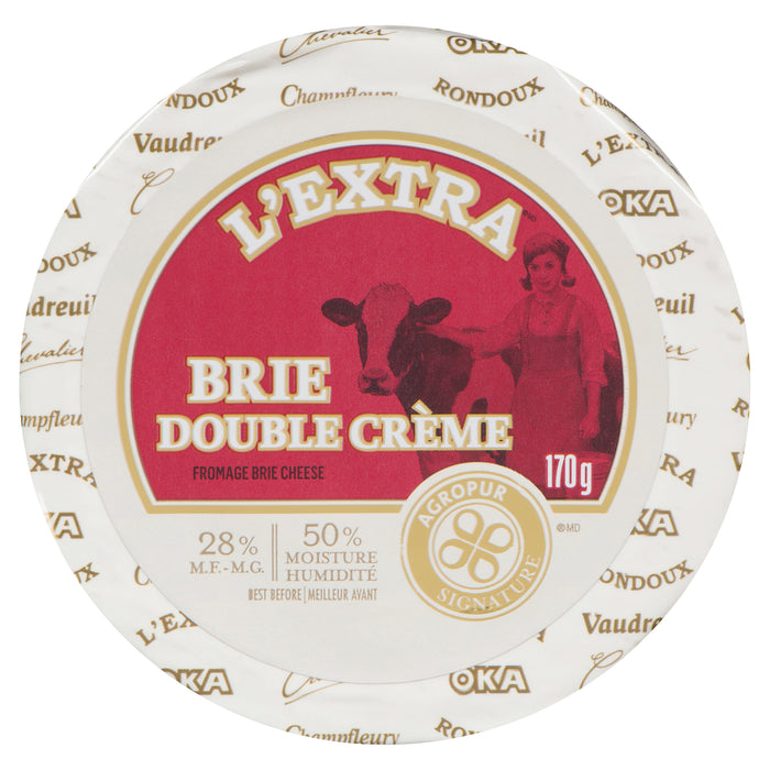 Agropur Signature L'Extra Fromage Brie Double Crème 28 % M.G., 170 g