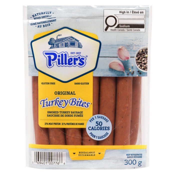 Piller's Original Smoked Turkey Sausage Bites - 300g
