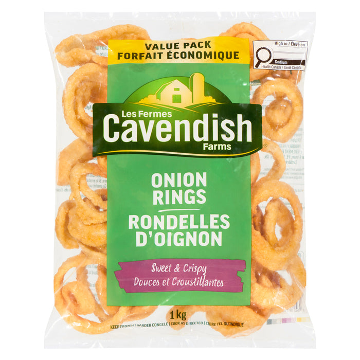 Rondelles d' oignons douces croustillantes style restaurant Cavendish Farms, 1 kg
