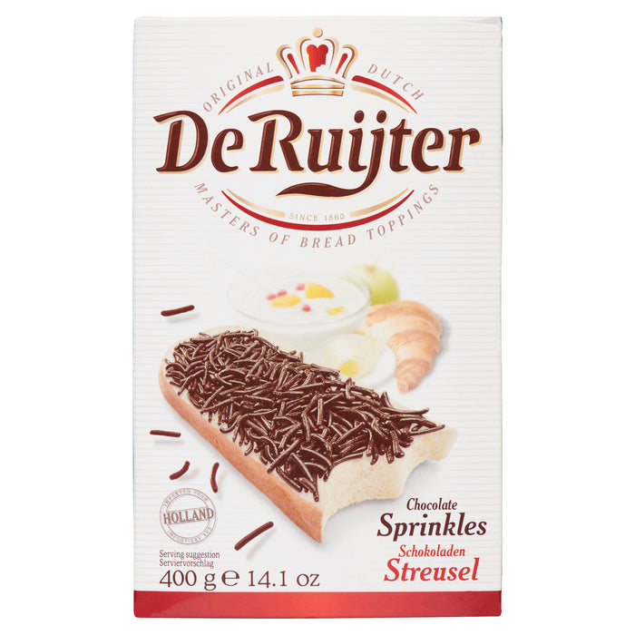 De Ruijter Chocolate Sprinkles, 400-g