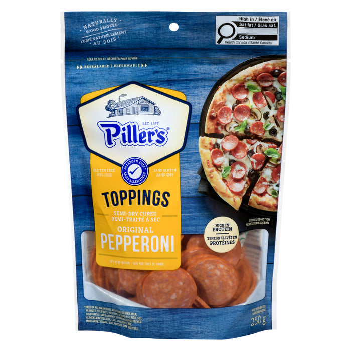 Garnitures au pepperoni Piller's original - 250 g