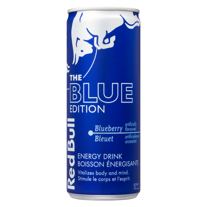Red Bull The Blue Edition boisson énergisante bleuet, 250 ml