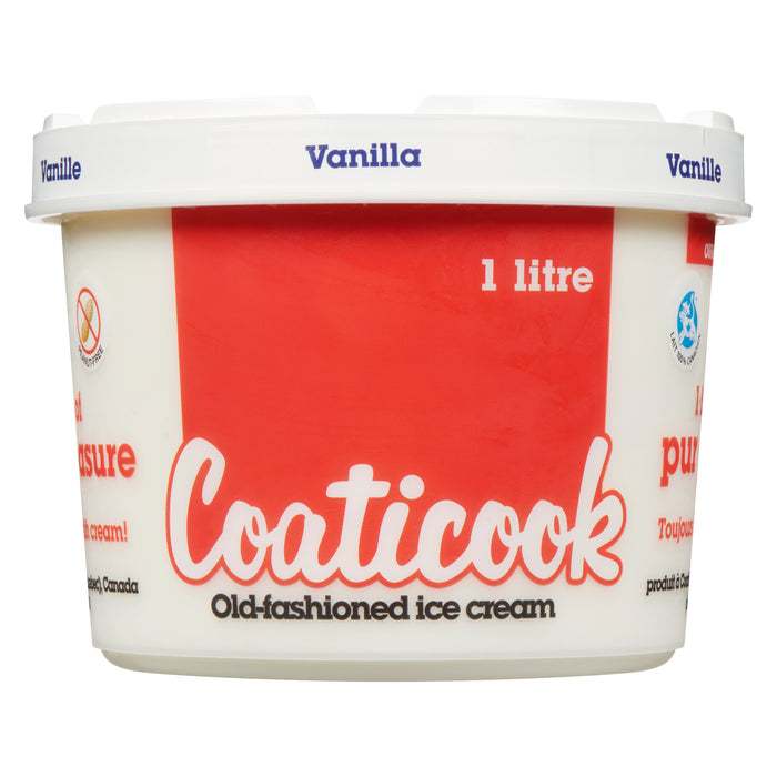 Coaticook Old-Fashioned Ice Cream Vanilla, 1 L