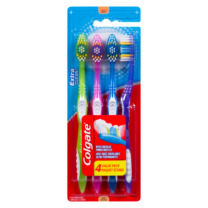Brosses à dents Colgate Extra propre  emb. de 4
