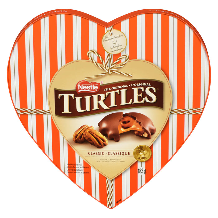 Chocolats Turtles de Nestlé dans une boîte en forme de coeur, 183 g
