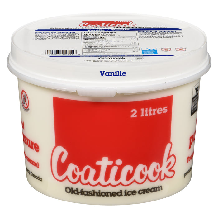 Coaticook Crème Glacée à l'Ancienne Vanille, 2 L