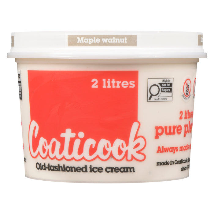 Crème glacée à l'ancienne Coaticook, érable et noix, 2 L
