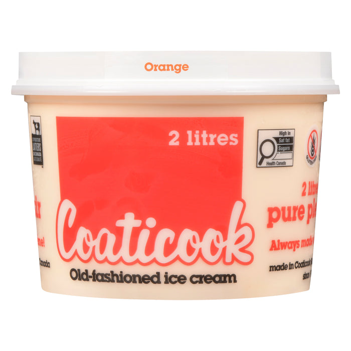 Coaticook Orange Old-Fashioned Ice Cream, 2-L