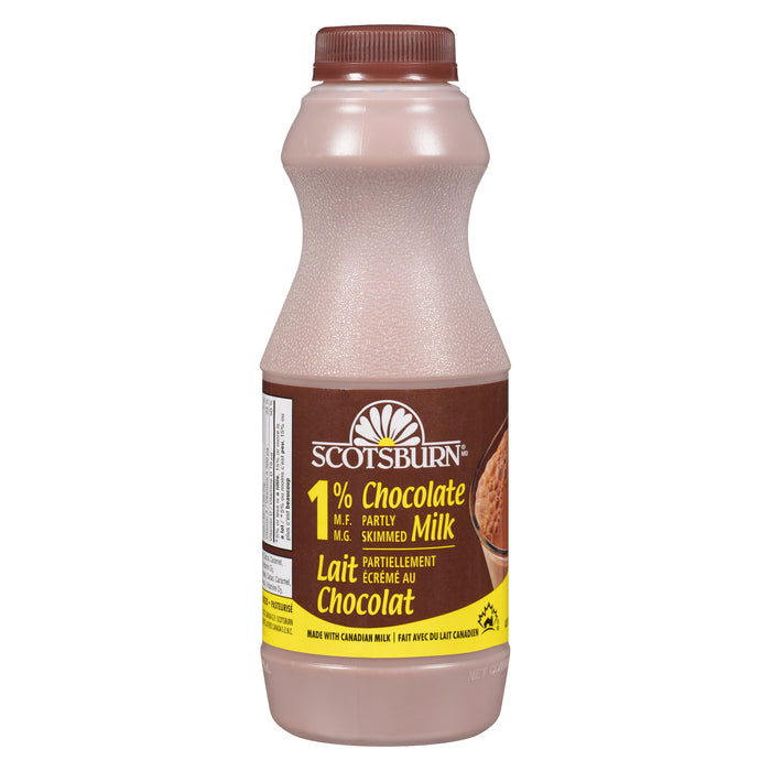 Scotsburn Lait Partiellement écrémé au Chocolat 1 % M.G., 500-ml