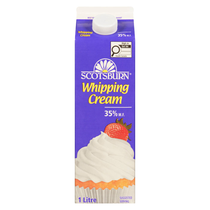 Scotsburn Whipping Cream 35% M.F., 1 L