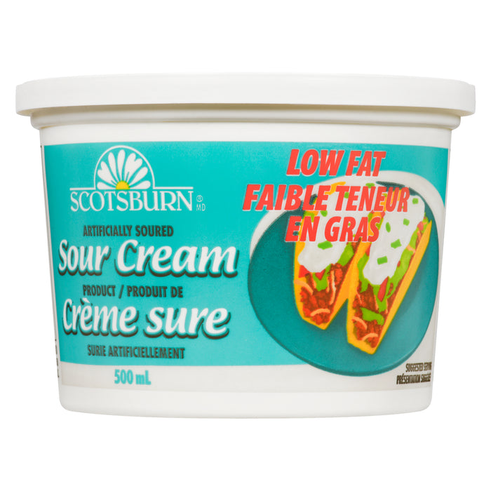 Scotsburn Low Fat Sour Cream, 500-ml