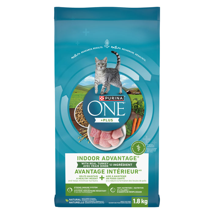 Nourriture pour chats Indoor Advantage de Purina One - 1,8 kg