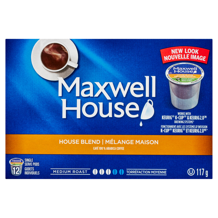 Maxwell House Blend Coffee Pods, 12-Pack