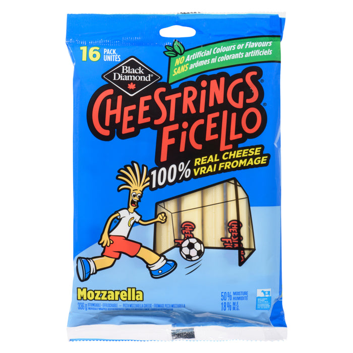 Black Diamond Mozzarella Cheestrings 18% M.F. 16pk. - 336g