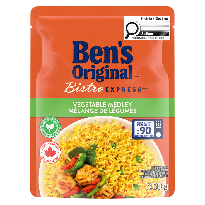 Riz Uncle Ben's Bistro Express Mélange de légumes, 250 g