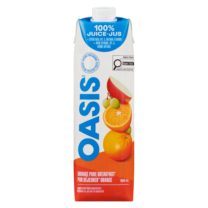 Oasis 100% Jus Pur Déjeuner Orange, 960 ml