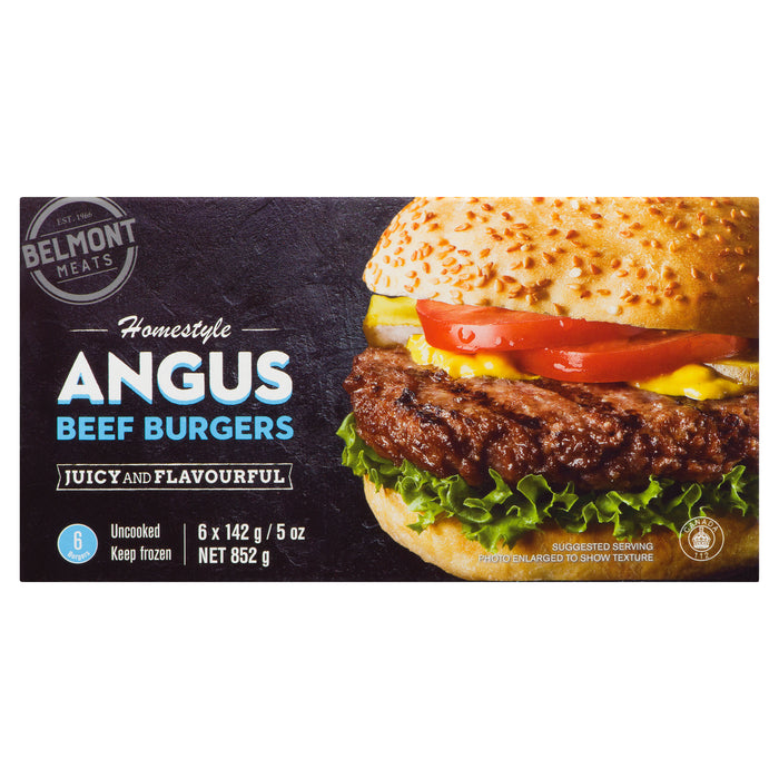 Burgers de boeuf Angus style maison Belmont Meats - 852 g