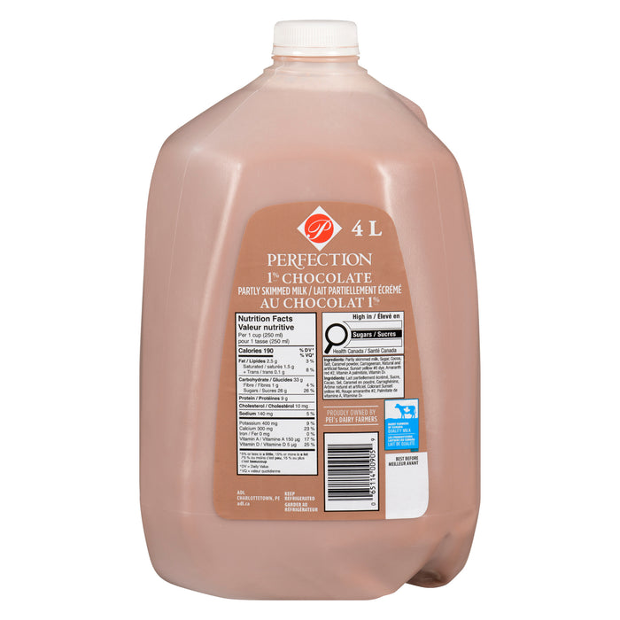 Perfection Chocolate Partly Skimmed Milk 1% M.F. - 4L
