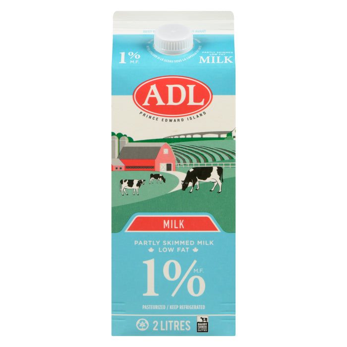 ADL Partly Skimmed Milk 1% M.F. - 2L
