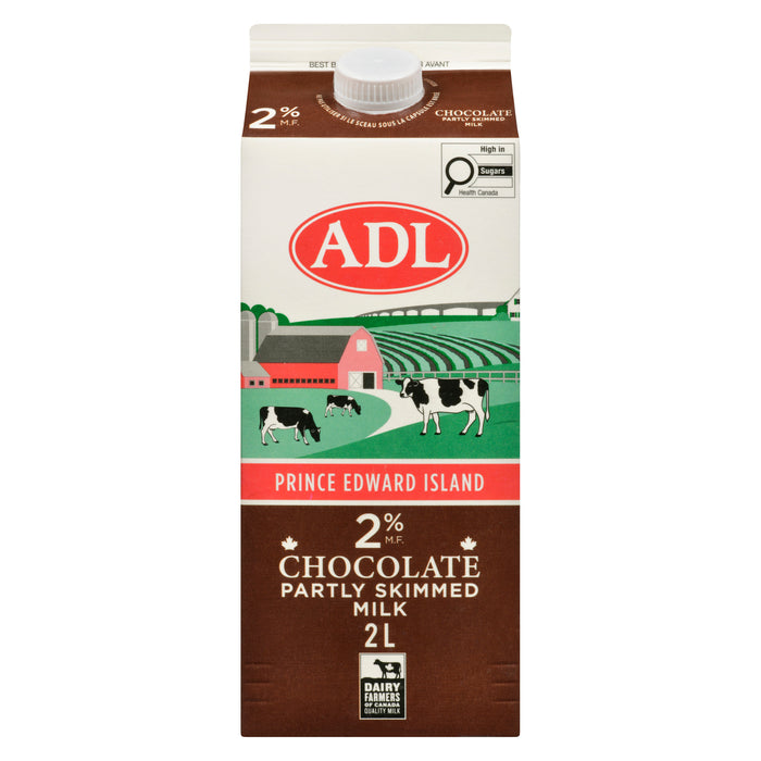 ADL Chocolate Partly Skimmed Milk 2 % M.F. - 2L