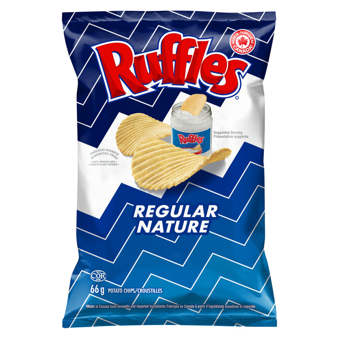 Croustilles Ruffles, nature, 66 g