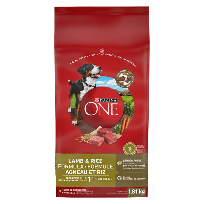 Purina ONE Smart Blend Lamb & Rice Formula Adult Premium Dog Food - 1.81 kg